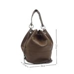 Összehuzható vödörtáska láncos pánttal SM2027