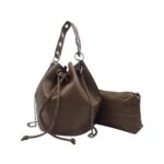 Összehuzható vödörtáska láncos pánttal SM2027