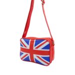 Fekvő zászló mintás kis oldaltáska A40-605UK