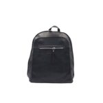 Praktikus lekerekített fekete hátitáska ER3851