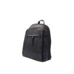 Praktikus lekerekített fekete hátitáska ER3851
