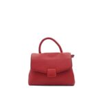 LH2344red Elegáns kézitáska kockás dísszel LH2344