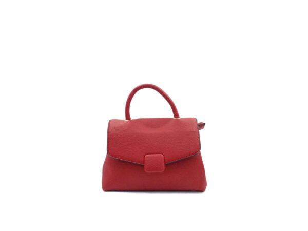 LH2344red Elegáns kézitáska kockás dísszel LH2344