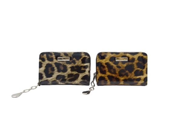 A826 Stílusos leopárd mintás kis pénztárca A826 - 12db/doboz