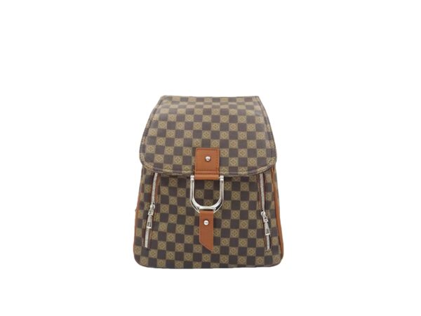 ER312coffee Lehajtós hátitáska lóhere mintával ER312