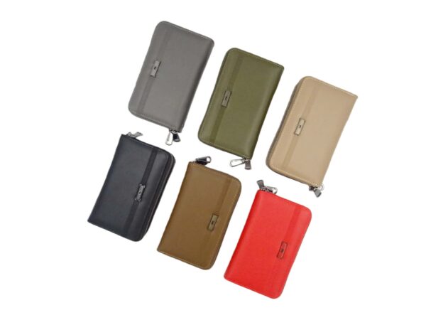 Letisztult kettő fakkos pénztárca F66 - 12db/doboz