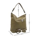 Divatos vödörtáska elöl cipzárral HH-172