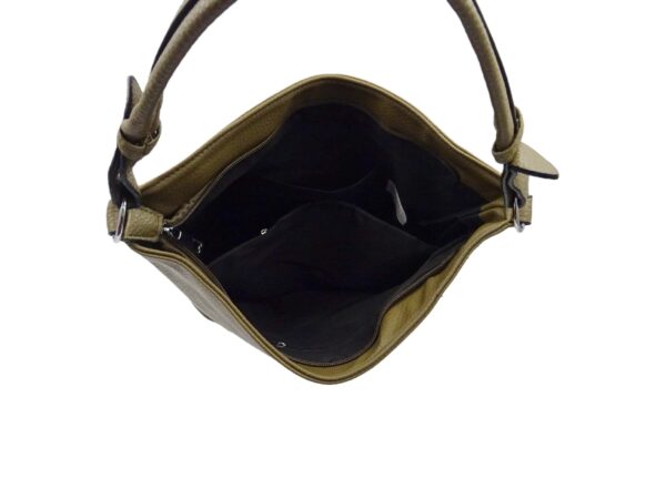 Divatos vödörtáska elöl cipzárral HH-172