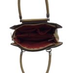 Divatos lakk kézitáska fonott pánttal SM88016