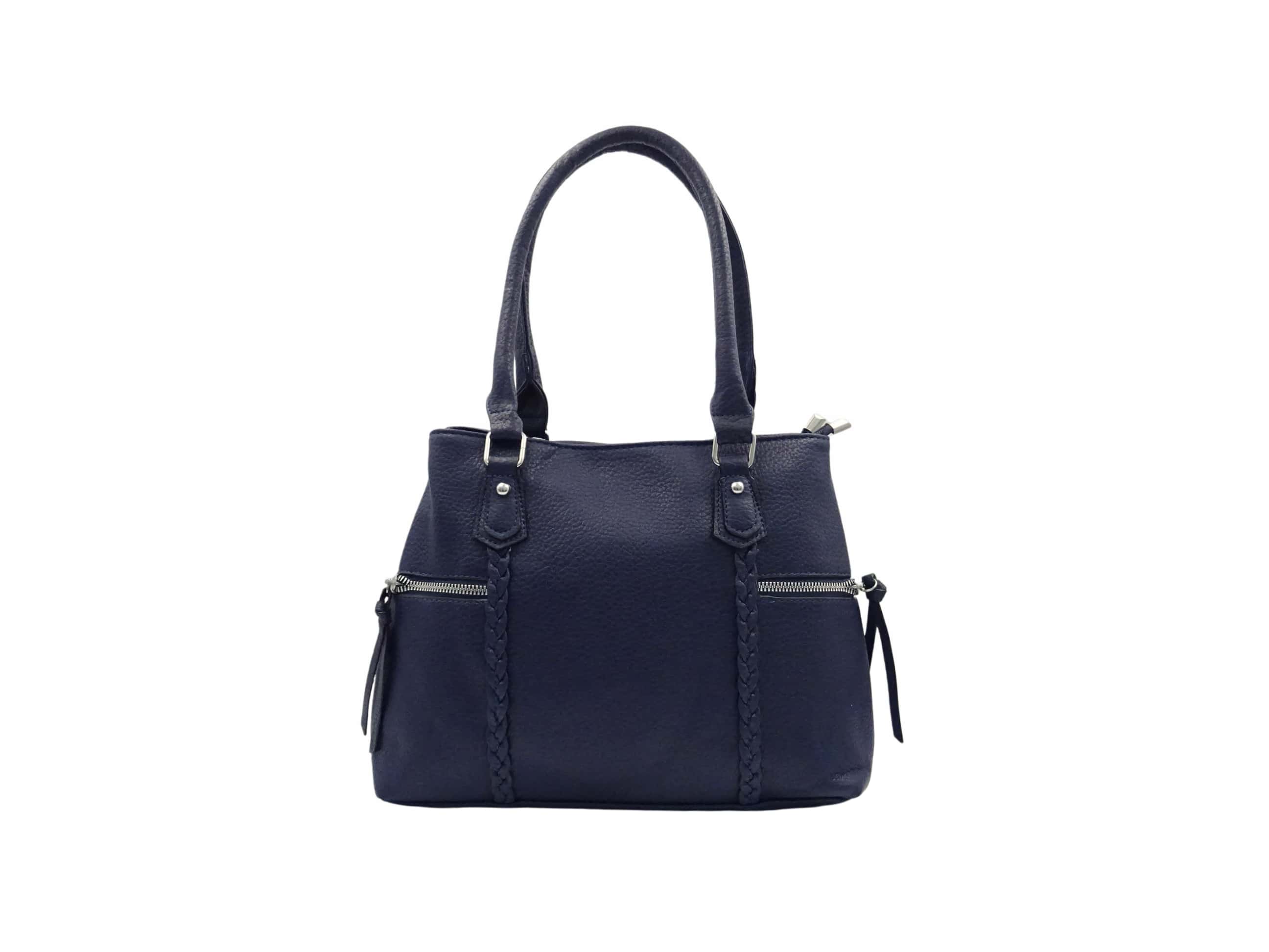 Borsa a tracolla a cinque scomparti - blu