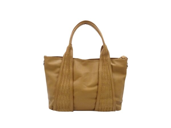 Fonott díszítésű női shopper táska MC631