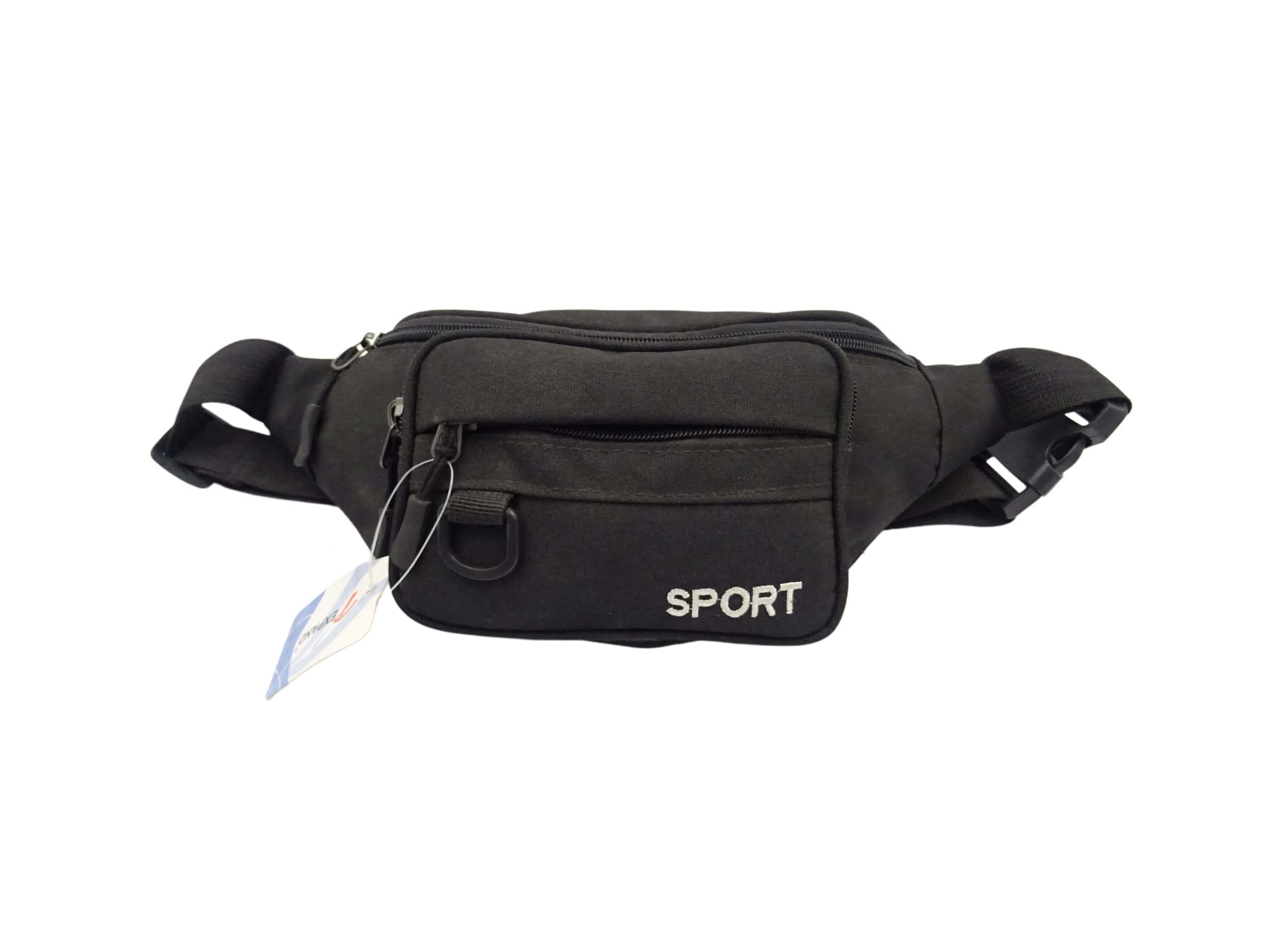 Marsupio sportivo multi-scomparto - nero