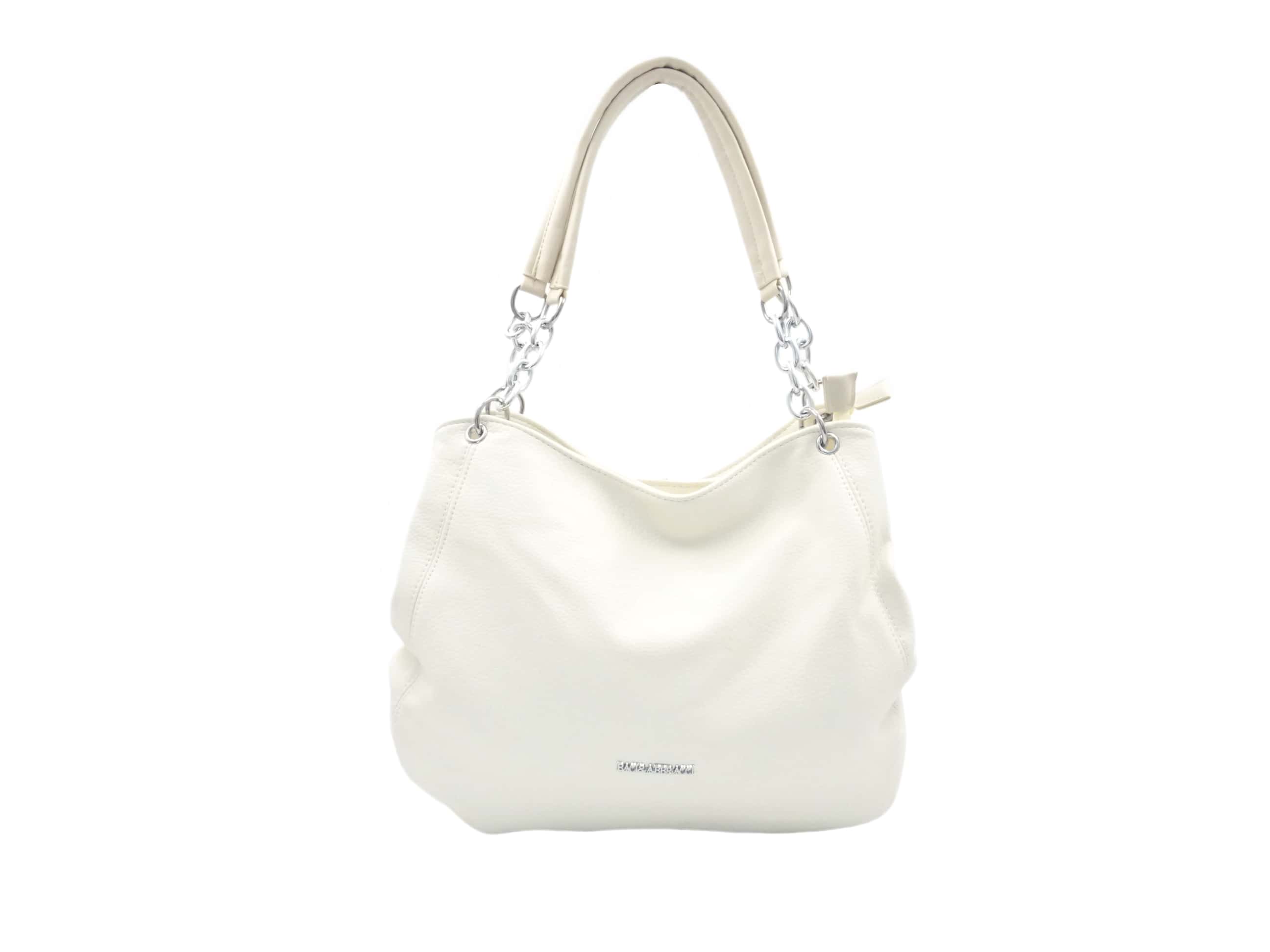 Borsa a tracolla con catena - beige