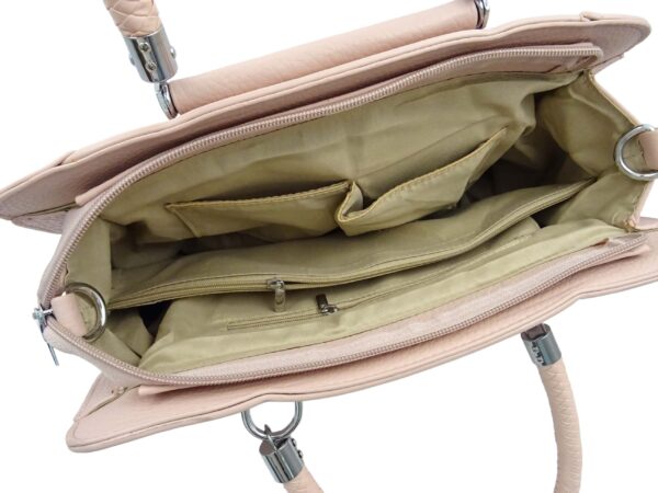 Divatos lakk kézitáska fonott pánttal SM88308