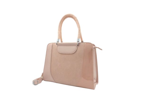 Divatos lakk kézitáska fonott pánttal SM88308